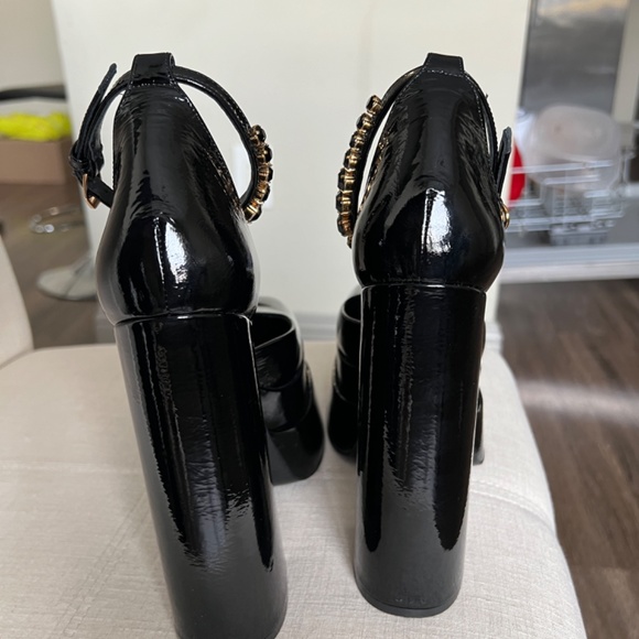 Versace Black Platform Heels - Picture 10 of 11